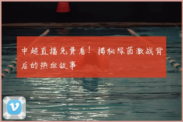 中超直播免费看！揭秘绿茵激战背后的热血故事
